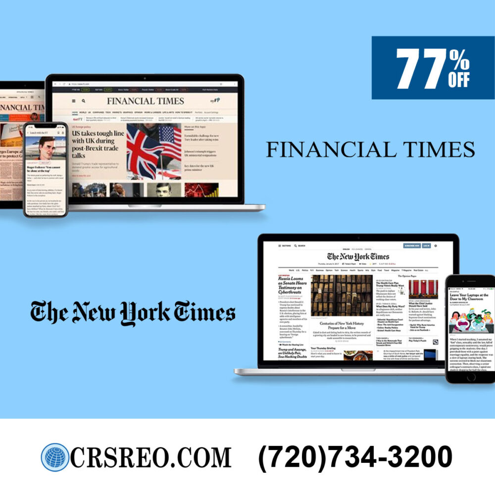 The Financial Times and New York Times Subscription for 5 Years