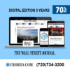 The Wall Street Newspaper Digital 3-Years Subscription at 70% Off
