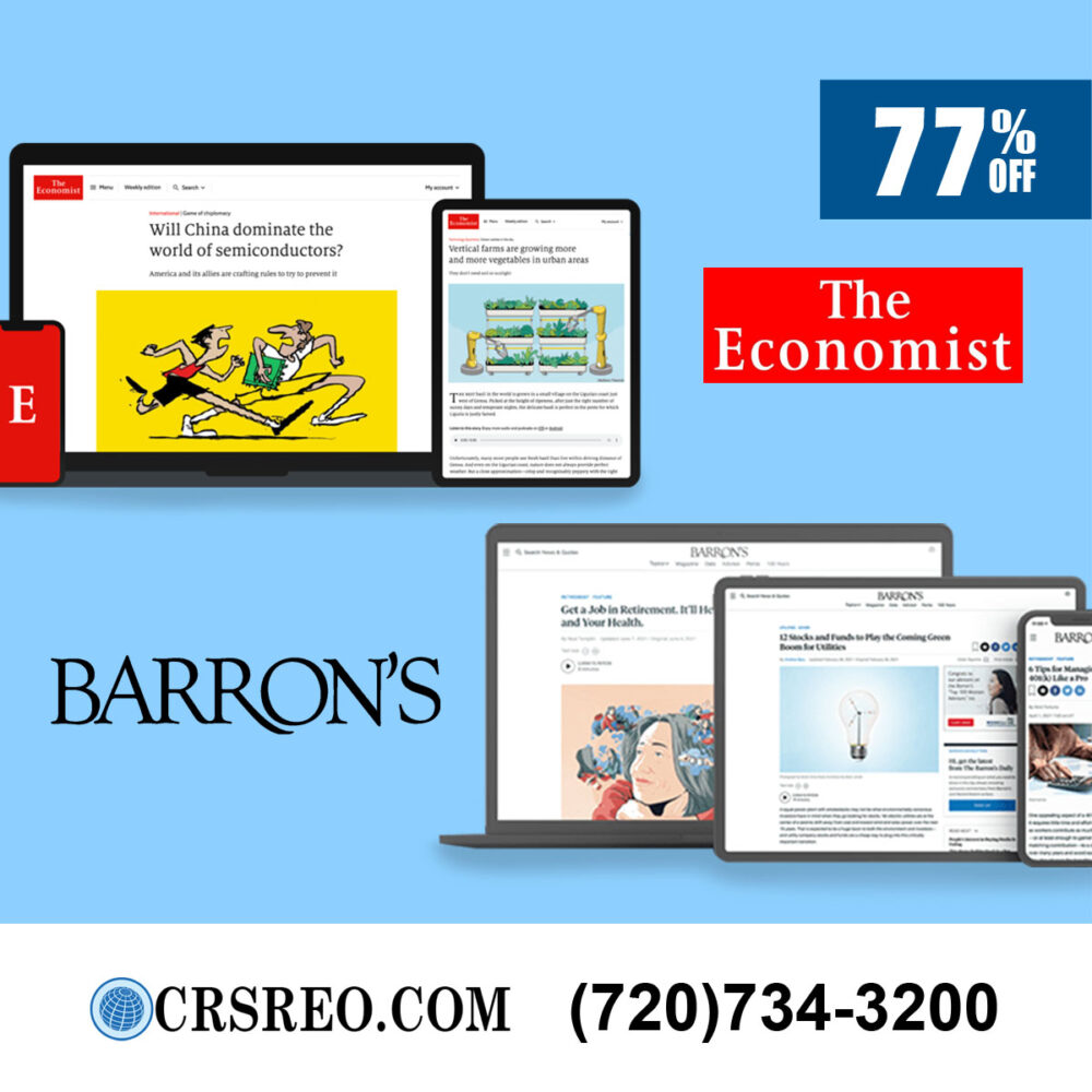 The Economist and Barron's Newspaper Digital Combo - 77% Off