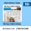 WSJ Print Edition Subscription 2 Years