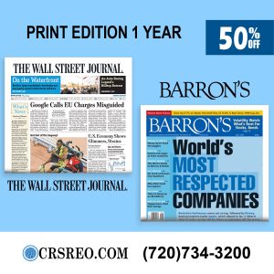Barron's and WSJ Newspaper Membership for 1 Year
